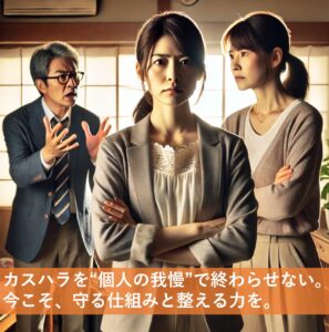 Read more about the article ケアマネジャーの約4割がカスハラ被害｜現場の孤立と離職リスクに向き合うために【中長期経営計画実行支援/経営計画書/離職率低下/AIによる業務改善/リーダー育成/人材確保】