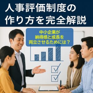 Read more about the article 人事評価制度の作り方を完全解説｜中小企業が“納得感と成長”を両立させるには？