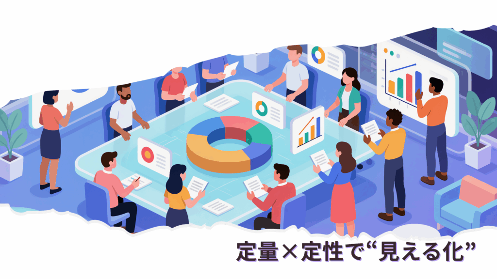 定量×定性で“見える化”